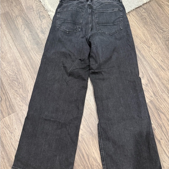 American Eagle Outfitters Charcoal Wide-Leg Jeans - Picture 4 of 4